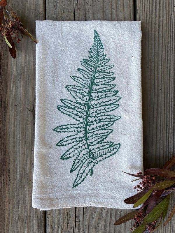Fern tea towel