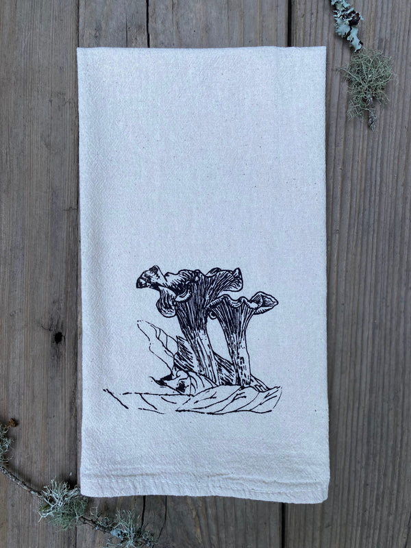 Chanterelle tea towel